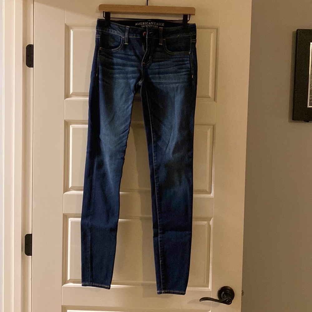 American Eagle Low Rose Skinny Jeans